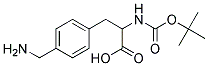 3-[4-(aminomethyl)phenyl]-2-[(tert-butoxycarbonyl)amino]propanoic acid Struktur