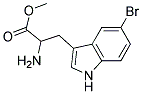 methyl 2-amino-3-(5-bromo-1H-indol-3-yl)propanoate Struktur