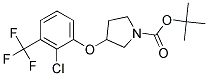 3-(2-Chloro-3-trifluoromethyl-phenoxy)-pyrrolidine-1-carboxylic acid tert-butyl ester Struktur