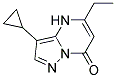 3-cyclopropyl-5-ethylpyrazolo[1,5-a]pyrimidin-7(4H)-one Struktur