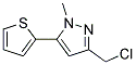 3-(chloromethyl)-1-methyl-5-(2-thienyl)-1H-pyrazole Struktur