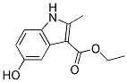 ethyl 5-hydroxy-2-methyl-1H-indole-3-carboxylate Struktur