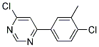 4-Chloro-6-(4-chloro-3-methyl-phenyl)-pyrimidine Struktur