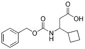 3-{[(benzyloxy)carbonyl]amino}-3-cyclobutylpropanoic acid Struktur