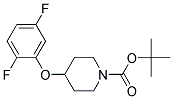 4-(2,5-Difluoro-phenoxy)-piperidine-1-carboxylic acid tert-butyl ester Struktur