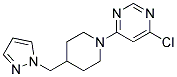 4-Chloro-6-(4-pyrazol-1-ylmethyl-piperidin-1-yl)-pyrimidine Struktur