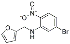 (5-Bromo-2-nitro-phenyl)-furan-2-ylmethyl-amine Struktur