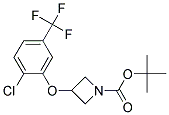 3-(2-Chloro-5-trifluoromethyl-phenoxy)-azetidine-1-carboxylic acid tert-butyl ester Struktur