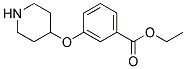 3-(Piperidin-4-yloxy)-benzoic acid ethyl ester Struktur