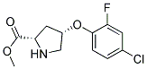 methyl (2S,4S)-4-(4-chloro-2-fluorophenoxy)pyrrolidine-2-carboxylate Struktur