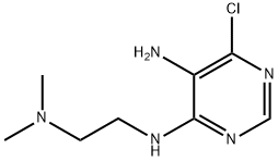 6-chloro-N4-[2-(dimethylamino)ethyl]pyrimidine-4,5-diamine Struktur