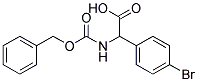 {[(benzyloxy)carbonyl]amino}(4-bromophenyl)acetic acid Struktur