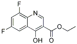 ethyl 6,8-difluoro-4-hydroxyquinoline-3-carboxylate Struktur