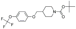 4-(4-Trifluoromethoxy-phenoxymethyl)-piperidine-1-carboxylic acid tert-butyl ester Struktur