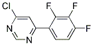 4-Chloro-6-(2,3,4-trifluoro-phenyl)-pyrimidine Struktur