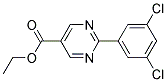 ethyl 2-(3,5-dichlorophenyl)pyrimidine-5-carboxylate Struktur