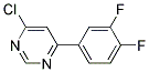 4-Chloro-6-(3,4-difluoro-phenyl)-pyrimidine Struktur