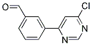 3-(6-Chloro-pyrimidin-4-yl)-benzaldehyde Struktur