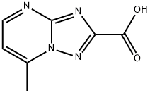 7-methyl[1,2,4]triazolo[1,5-a]pyrimidine-2-carboxylic acid Struktur