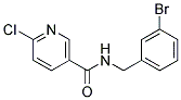 N-(3-Bromo-benzyl)-6-chloro-nicotinamide Struktur