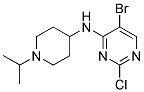 5-bromo-2-chloro-N-[1-(1-methylethyl)piperidin-4-yl]pyrimidin-4-amine Struktur