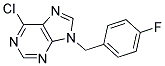 6-chloro-9-(4-fluorobenzyl)-9H-purine Struktur