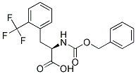 (2R)-2-{[(benzyloxy)carbonyl]amino}-3-[2-(trifluoromethyl)phenyl]propanoic acid Struktur