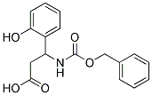 3-{[(benzyloxy)carbonyl]amino}-3-(2-hydroxyphenyl)propanoic acid Struktur