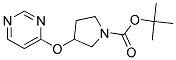 3-(Pyrimidin-4-yloxy)-pyrrolidine-1-carboxylic acid tert-butyl ester Struktur