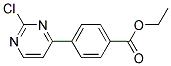 4-(2-Chloro-pyrimidin-4-yl)-benzoic acid ethyl ester Struktur