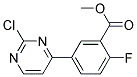 5-(2-Chloro-pyrimidin-4-yl)-2-fluoro-benzoic acid methyl ester Struktur