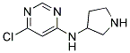 (6-Chloro-pyrimidin-4-yl)-pyrrolidin-3-yl-amine Struktur