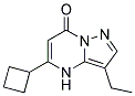 5-cyclobutyl-3-ethylpyrazolo[1,5-a]pyrimidin-7(4H)-one Struktur