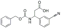 3-{[(benzyloxy)carbonyl]amino}-3-(3-cyanophenyl)propanoic acid Struktur