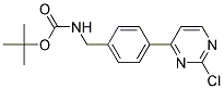 [4-(2-Chloro-pyrimidin-4-yl)-benzyl]-carbamic acid tert-butyl ester Struktur