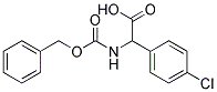 (2S)-{[(benzyloxy)carbonyl]amino}(4-chlorophenyl)ethanoic acid Struktur