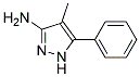 4-methyl-5-phenyl-1H-pyrazol-3-amine Struktur