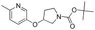 3-(6-Methyl-pyridin-3-yloxy)-pyrrolidine-1-carboxylic acid tert-butyl ester Struktur