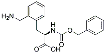 (2R)-3-[2-(aminomethyl)phenyl]-2-{[(benzyloxy)carbonyl]amino}propanoic acid Struktur