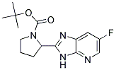 tert-butyl 2-(6- fluoro -3H-imidazo[4,5-b]pyridin-2-yl)pyrrolidine-1-carboxylate Struktur