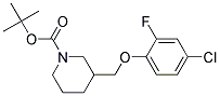 3-(4-Chloro-2-fluoro-phenoxymethyl)-piperidine-1-carboxylic acid tert-butyl ester Struktur