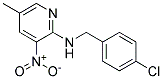 (4-Chloro-benzyl)-(5-methyl-3-nitro-pyridin-2-yl)-amine Struktur