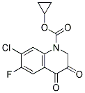 7-CHLORO-1-CYCLOPROPYL-6-FLUORO-1,4DIHYDRO-4-OXO-3-QUINOLONECARBOXYLIC ACID Struktur