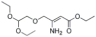 3-AMINO-4-(2,2-DIETHOXYETHOXY)-2-BUTENOIC ACID ETHYL ESTER Struktur