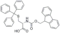 N-Fluorenylmethoxycarbonyl-S-trityl-L-cysteine Struktur