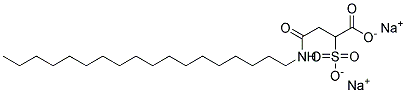 N-(N-Octadecyl) sulfosuccinamic acid, disodium salt Struktur