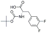 N-tert-Butoxycarbonyl-D-3-(3,4-difluorophenyl)alanine Struktur