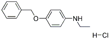 4-Benzyloxyphenyl ethylamine hydrochloride Struktur