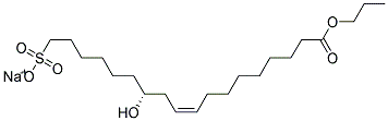 n-Propyl ricinoleate, sulfated, sodium salt Struktur