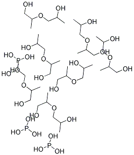 Heptakis(dipropyleneglycol) triphosphite Struktur